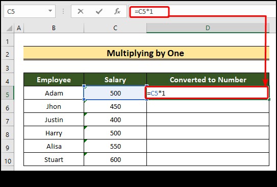 Excel에서 텍스트를 숫자로 변환하는 방법(8가지 쉬운 방법)