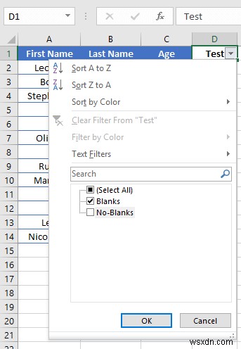 Excel에서 빈 행을 삭제하는 방법(6가지 방법)
