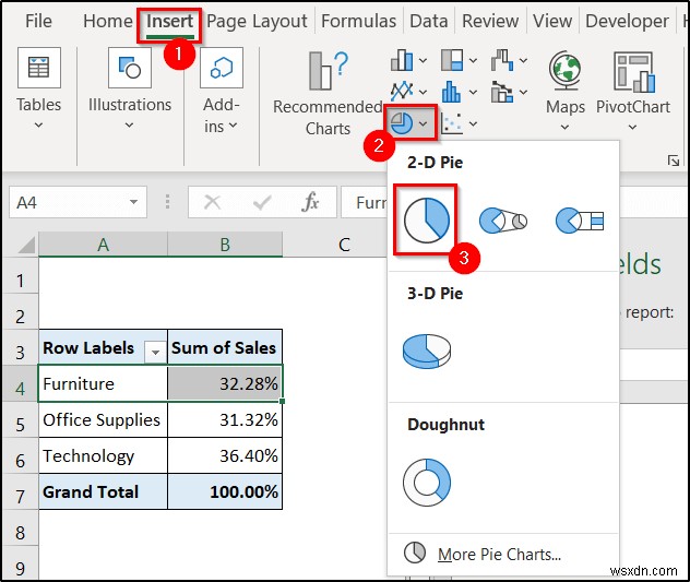 지역별 분기별 매출을 Excel로 표시하는 보고서 만들기