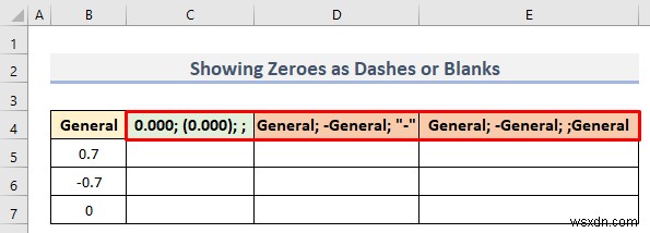 여러 조건이 있는 Excel에서 숫자 형식을 사용자 지정하는 방법