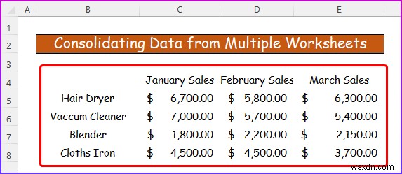 복사 및 붙여넣기 없이 Excel 워크시트를 병합하는 방법