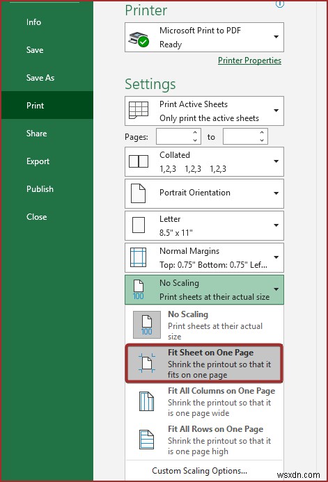 인쇄할 때 Excel 스프레드시트를 크게 만드는 방법(7가지 방법)
