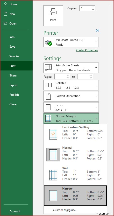 인쇄할 때 Excel 스프레드시트를 크게 만드는 방법(7가지 방법)