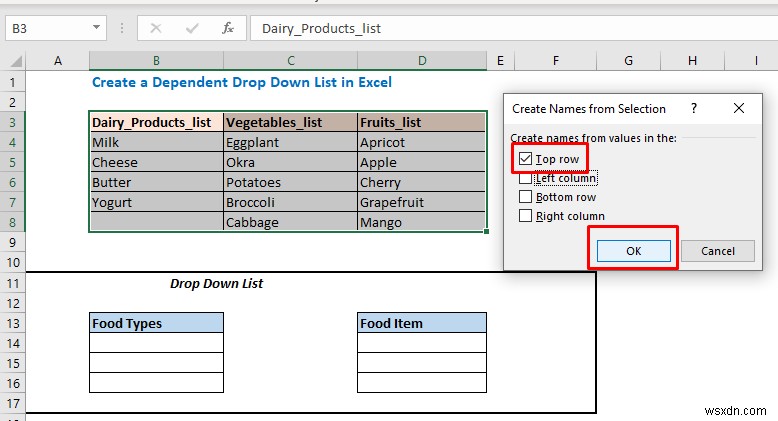 Excel에서 셀 값을 기반으로 목록을 채우는 방법(6가지 방법)