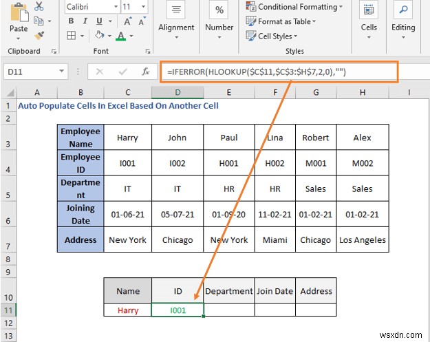 다른 셀을 기반으로 Excel에서 셀을 자동으로 채우는 방법