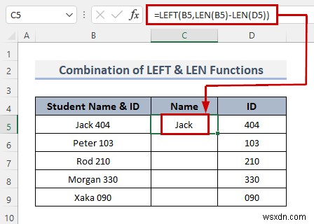 Excel에서 수식을 사용하여 구분 기호로 셀을 분할하는 방법(8가지 방법)