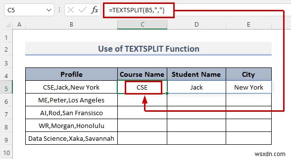 Excel에서 수식을 사용하여 구분 기호로 셀을 분할하는 방법(8가지 방법)