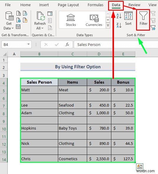Excel에서 빈 행 삭제(8 적절한 방법)