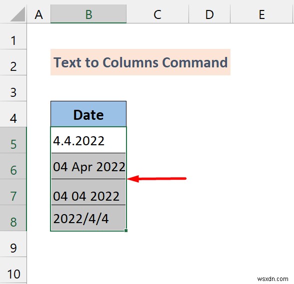 Excel에서 일반 형식을 날짜로 변환하는 방법(7가지 방법)