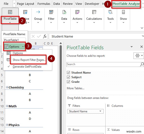 열 값에 따라 Excel 시트를 여러 시트로 분할하는 방법