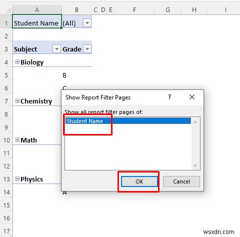 열 값에 따라 Excel 시트를 여러 시트로 분할하는 방법