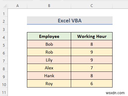 행에 따라 Excel 시트를 여러 시트로 분할