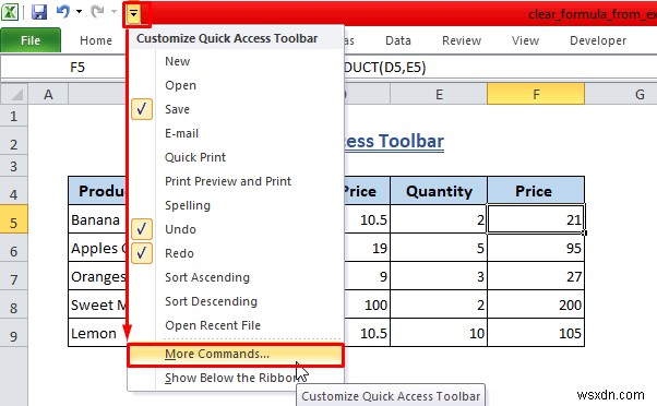 Excel에서 수식을 지우는 방법(7개 이상의 방법)