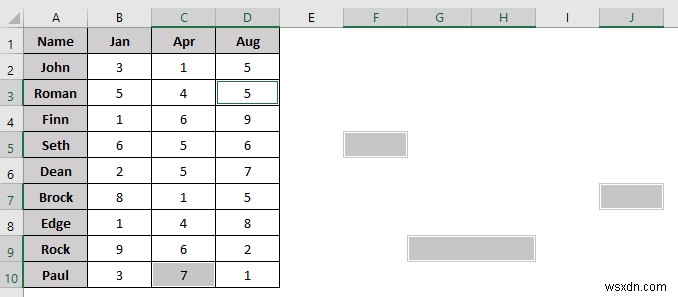 Excel의 기준에 따라 열을 삭제하는 VBA 매크로(예제 8개)