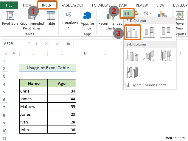 Excel에서 동적 차트 범위 만들기(2가지 방법)
