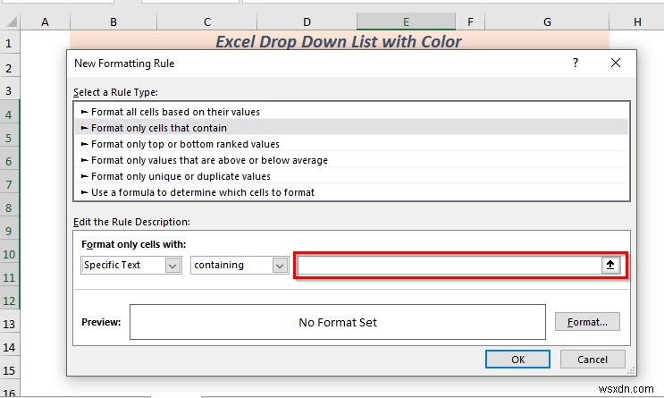 색상이 있는 Excel 드롭다운 목록을 만드는 방법(2가지 방법)