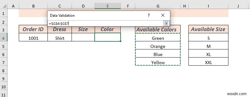 색상이 있는 Excel 드롭다운 목록을 만드는 방법(2가지 방법)