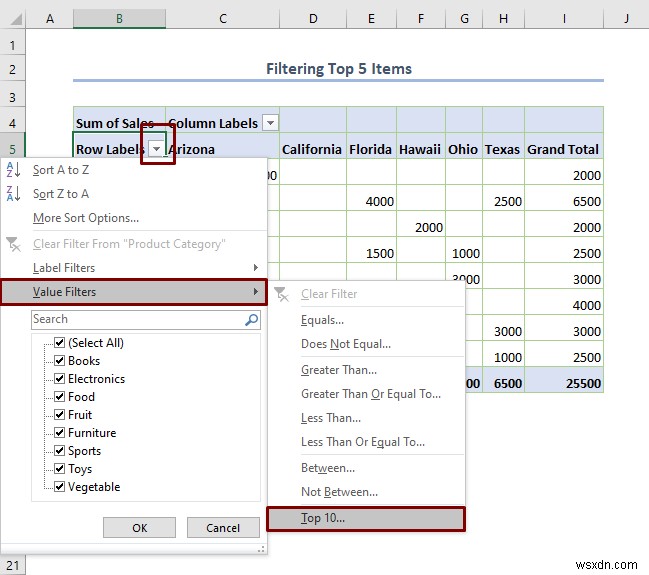 Excel 피벗 테이블을 필터링하는 방법(8가지 효과적인 방법)