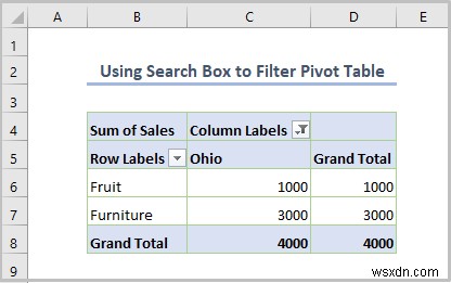 Excel 피벗 테이블을 필터링하는 방법(8가지 효과적인 방법)