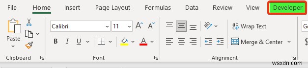 전체 열에 대한 Excel 날짜 선택기