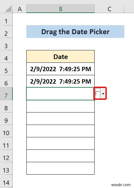 Excel에서 날짜 선택기를 삽입하는 방법(단계별 절차 포함)