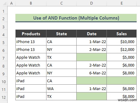 고급 필터를 사용하여 Excel에서 빈 셀을 제외하는 방법(3가지 쉬운 트릭)