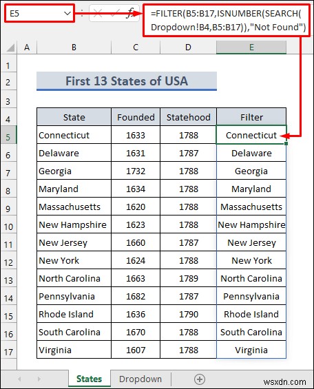 Excel에서 검색 가능한 드롭다운 목록 만들기(2가지 방법)