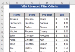 고급 필터 기준이 포함된 Excel VBA 예제(6개 사례)
