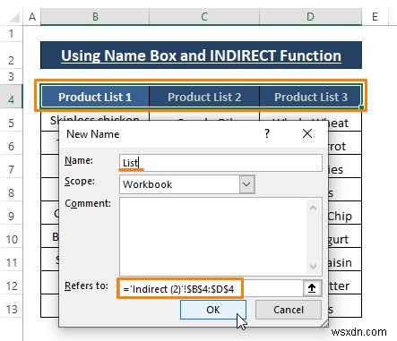 Excel에서 공백을 사용하여 종속 드롭다운 목록을 만드는 방법