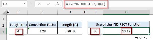 Excel에서 INDIRECT 함수를 사용하여 텍스트를 수식으로 변환하는 방법
