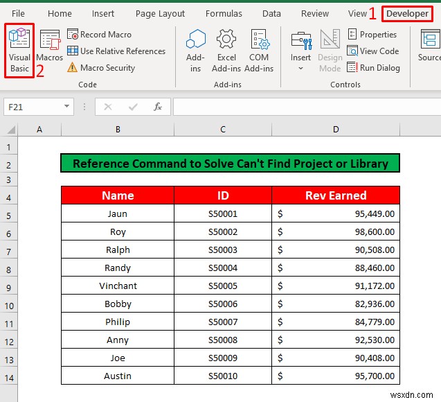 [수정됨]:Excel에서 프로젝트 또는 라이브러리 오류를 찾을 수 없음(3가지 솔루션)
