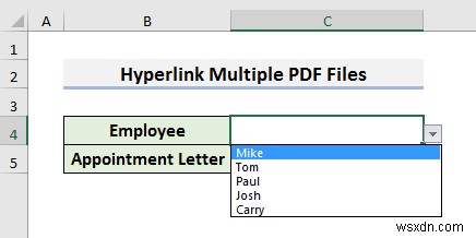 Excel에서 여러 PDF 파일을 하이퍼링크하는 방법(3가지 방법)