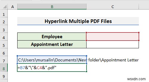 Excel에서 여러 PDF 파일을 하이퍼링크하는 방법(3가지 방법)