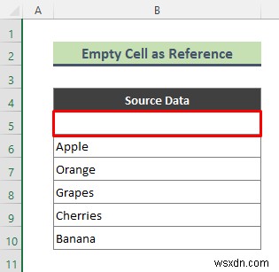 Excel에서 드롭다운 목록에 빈 옵션을 추가하는 방법(2가지 방법)