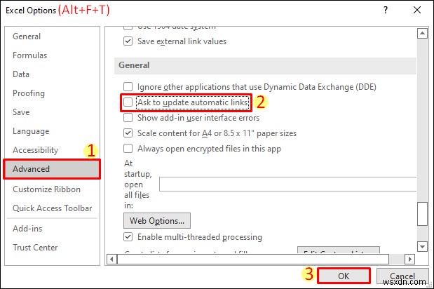 [Fix]:링크의 Excel 자동 업데이트가 비활성화되었습니다.