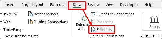 [Fix]:링크의 Excel 자동 업데이트가 비활성화되었습니다.