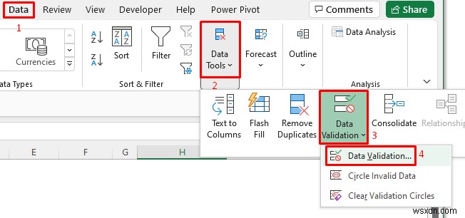 필터가 있는 Excel 데이터 유효성 검사 드롭다운 목록(예제 2개)