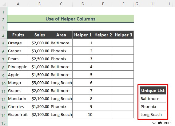 필터가 있는 Excel 데이터 유효성 검사 드롭다운 목록(예제 2개)