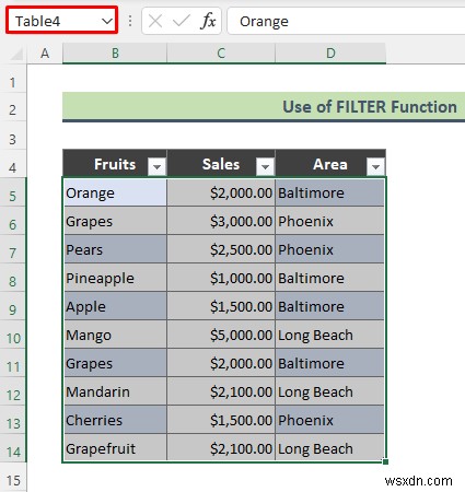 필터가 있는 Excel 데이터 유효성 검사 드롭다운 목록(예제 2개)