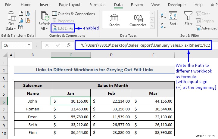 Excel에서 회색으로 표시된 링크 편집 또는 소스 변경 옵션에 대한 7가지 솔루션 