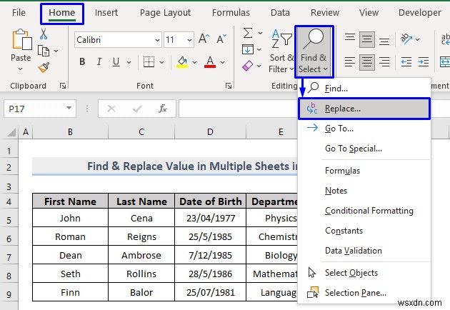 여러 Excel 파일에서 값을 찾고 바꾸는 방법(3가지 방법)