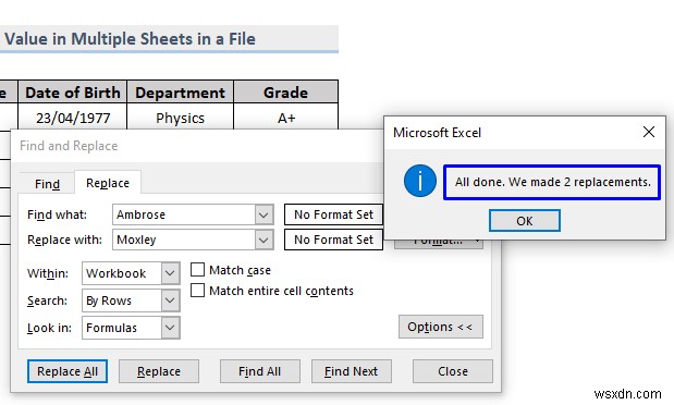 여러 Excel 파일에서 값을 찾고 바꾸는 방법(3가지 방법)