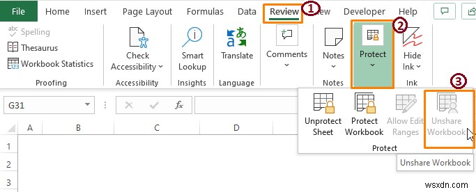 [Fix:] Excel에서 표의 셀을 병합할 수 없음