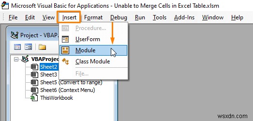 [Fix:] Excel에서 표의 셀을 병합할 수 없음
