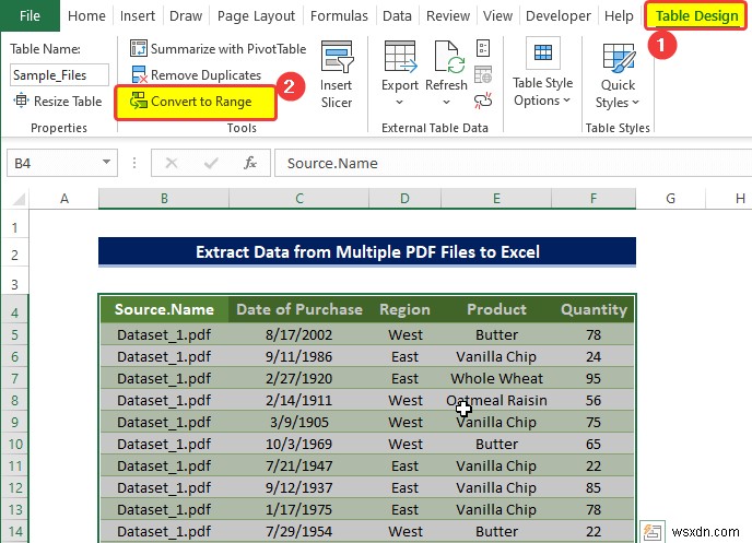 여러 PDF 파일에서 Excel로 데이터를 추출하는 방법(3가지 적절한 방법)