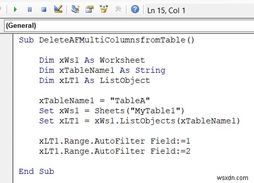 Excel VBA:자동 필터가 있는 경우 제거(예제 7개)