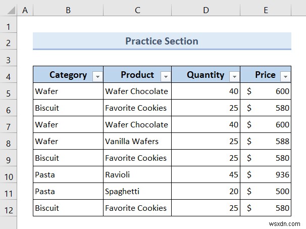 Excel VBA:자동 필터가 있는 경우 제거(예제 7개)