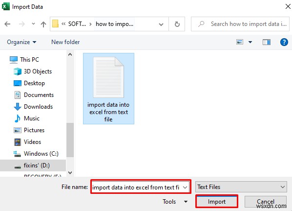 텍스트 파일에서 Excel로 데이터를 가져오는 방법(3가지 방법)
