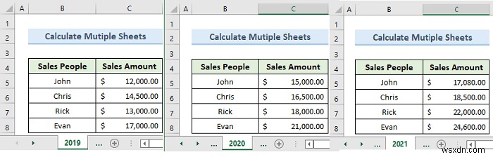 Excel의 3D 참조란 무엇입니까(2가지 적절한 용도 포함)