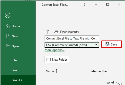 Excel 파일을 쉼표로 구분된 텍스트 파일로 변환하는 방법(3가지 방법)